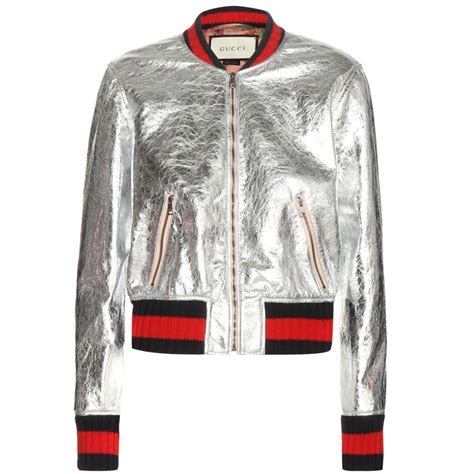 gucci bomber jacket replica metallic|gucci bomber jacket women.